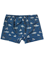 Шорты для мальчика с акулами - Размер 140 - Цвет синий - Картинка #1